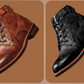 Klassische Retro Leder Stiefel für Herren
