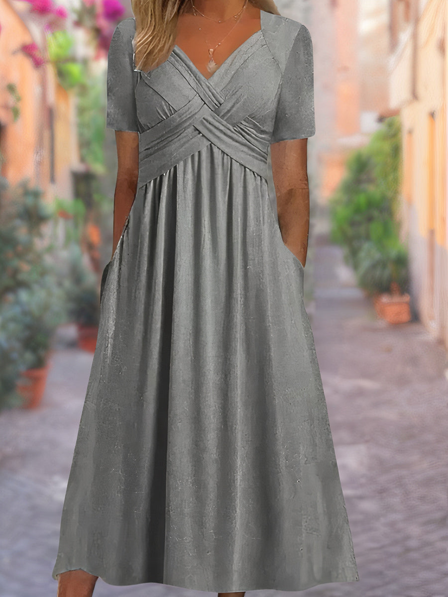 Stella - Sommerkleid mit V-Ausschnitt