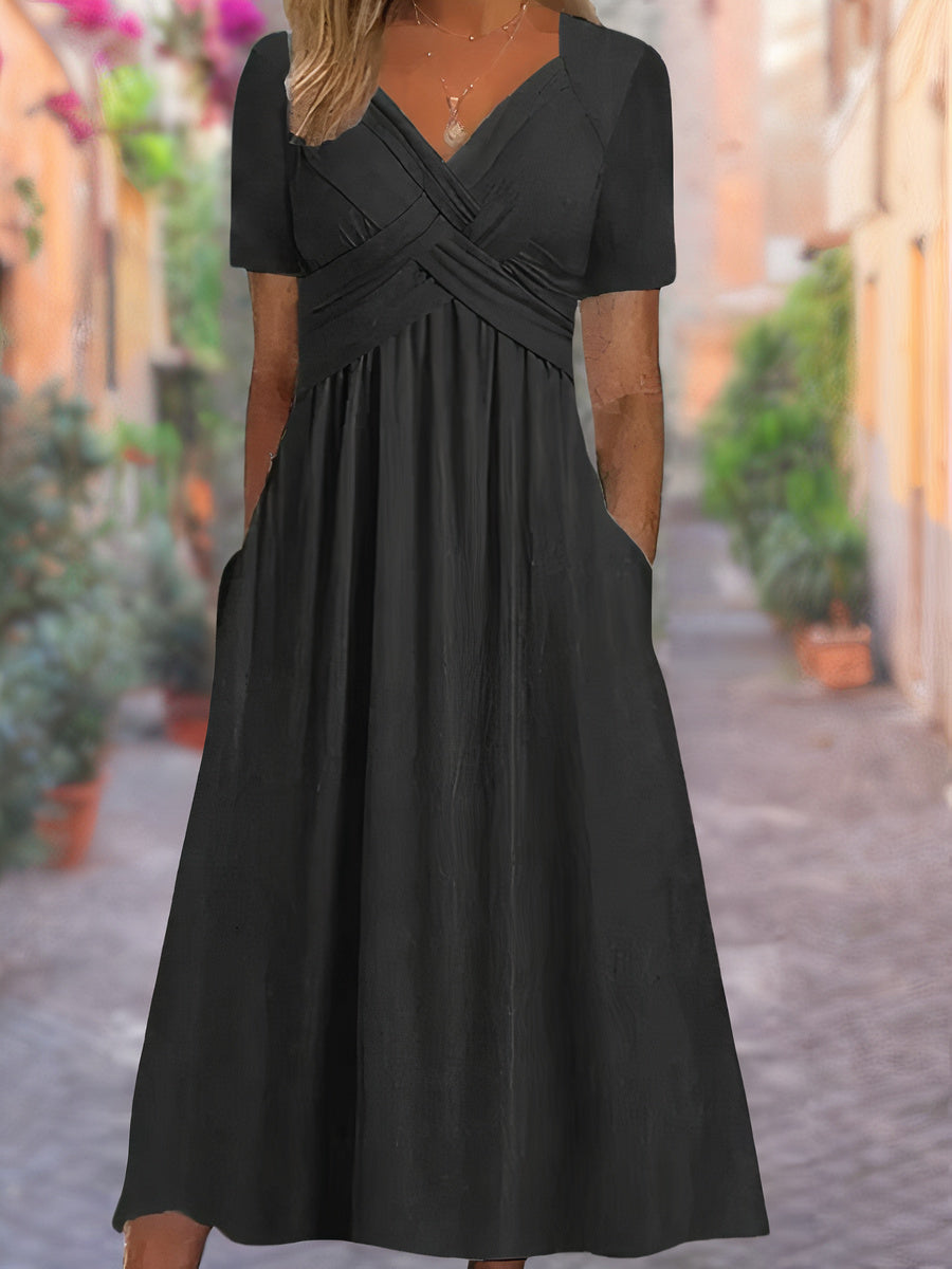 Stella - Sommerkleid mit V-Ausschnitt