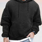 Dwight - Pullover mit strukturierter, weit geschnittener Kapuze