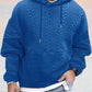 Dwight - Pullover mit strukturierter, weit geschnittener Kapuze