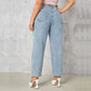 Schwarze High-Waist Jeans - Sophia