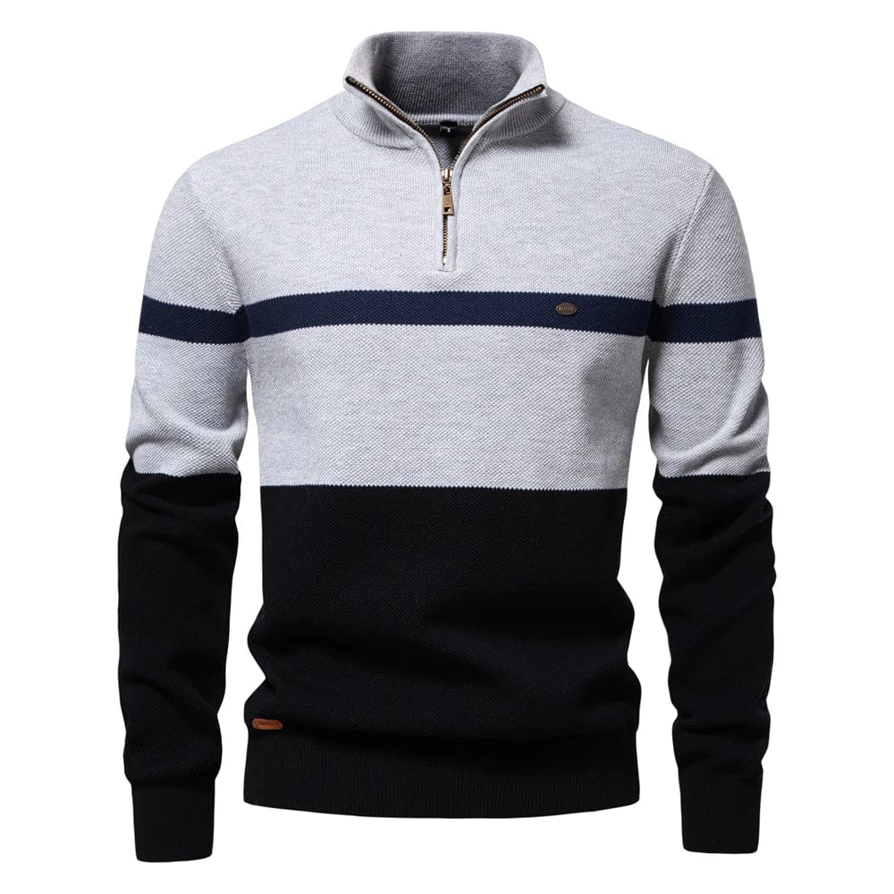 Khakifarbener Pullover für Herren – CozyClassic