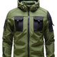 Mehreren Taschen Herren Softshell Jacke | Mit Kapuze