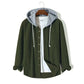 Herren Kapuze Cord Jacke | Lässig