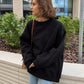 Dunkelgrauer Oversize Pullover - Luisa