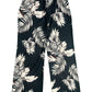 Schwarze Palmen-Print Hose - Vanessa