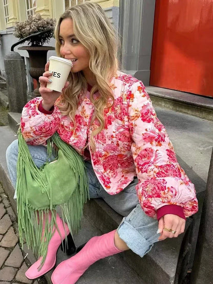 Rosa Steppjacke - Taytum