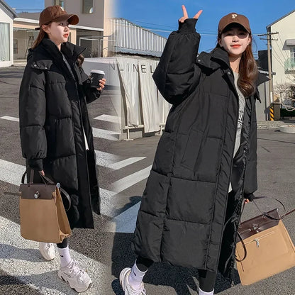 Lange gefütterte Jacke für Damen – Carola