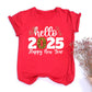Hello 2025 - Modisches T-Shirt