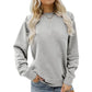 Damen Rundhalsausschnitt Winter-Sweatshirt | Langarm