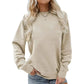 Damen Rundhalsausschnitt Winter-Sweatshirt | Langarm