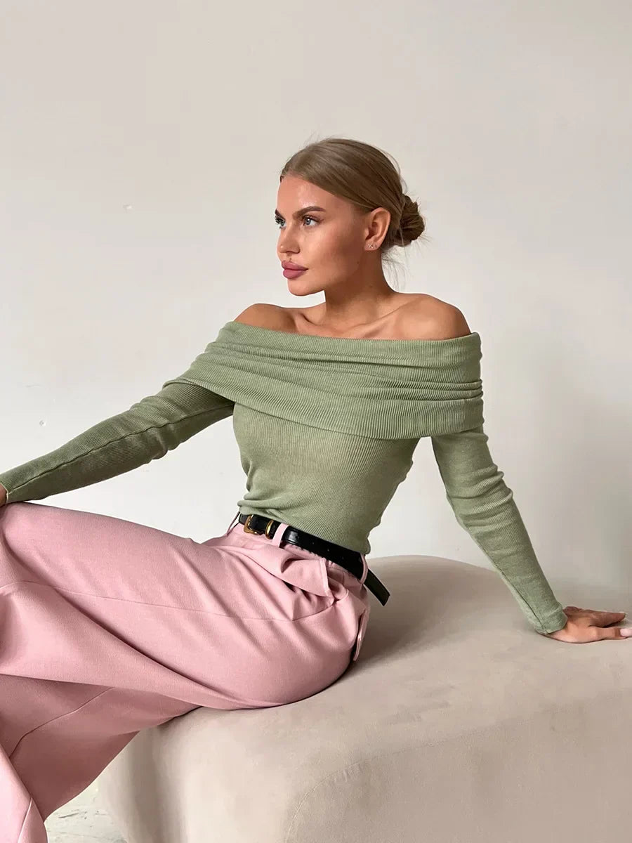 Off-Shoulder-Strickpullover - Julia