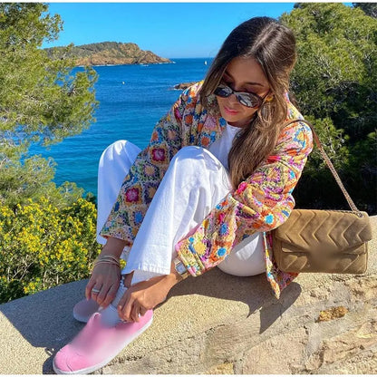 Bunte Steppjacke - Sanria