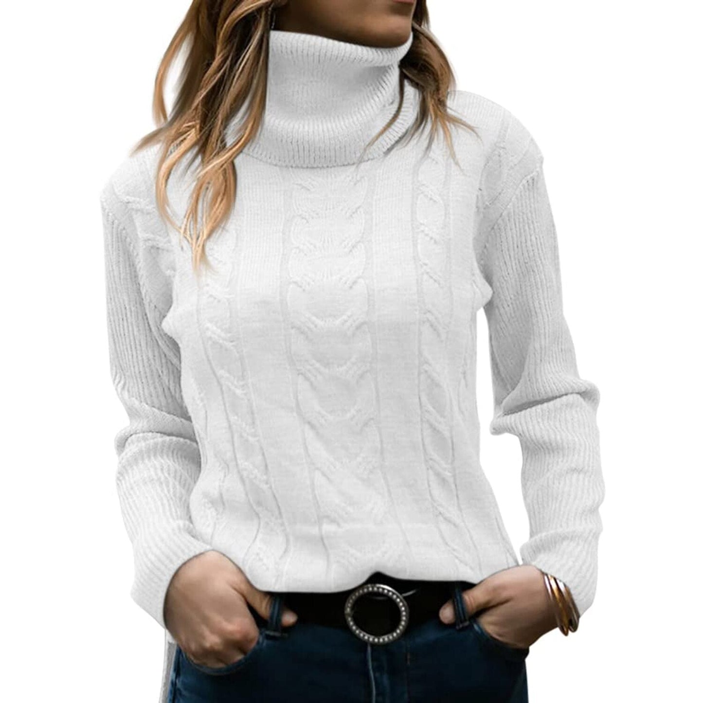 Zopf-Rollkragenpullover – Klassische Wärme mit elegantem Stil