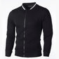 Keda - herren-sweatshirt mit reißverschluss und stehkragen