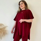 Asymmetrisches Oversize-Tunika-Set – Komfortabel & Stilvoll