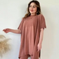 Asymmetrisches Oversize-Tunika-Set – Komfortabel & Stilvoll