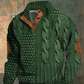 Casual Knopf-Cardigan Dunkelrot - Max