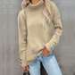 Lässiger Rollkragenpullover für Damen | Mit Knopfmanschetten