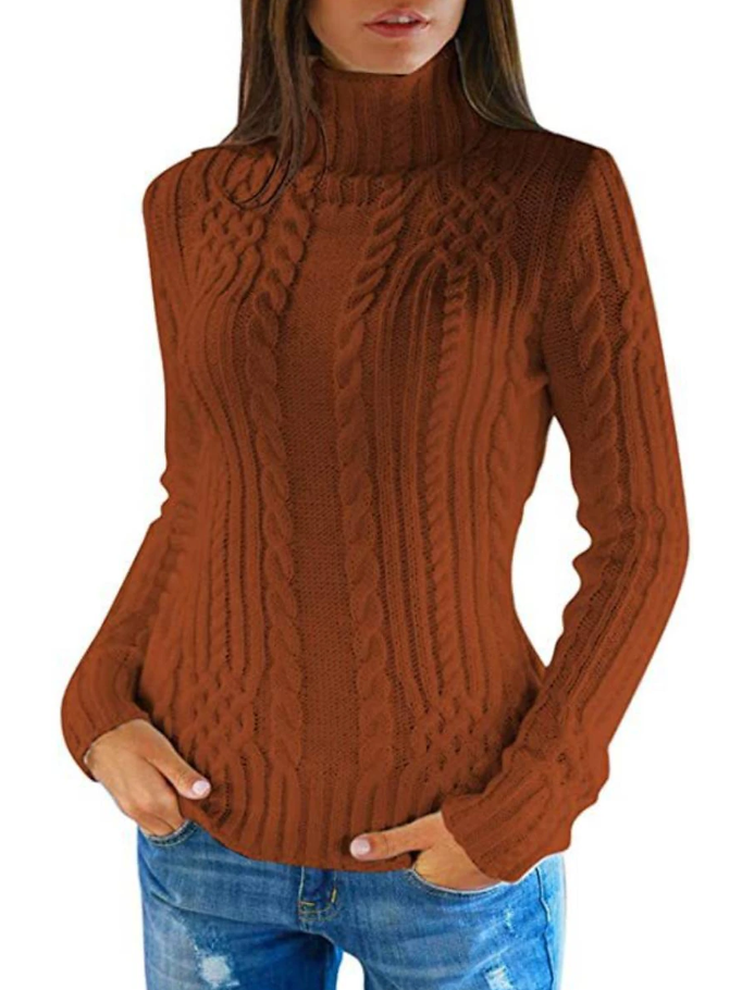 Zuzanna - Eleganter Damen-Rollkragenpullover