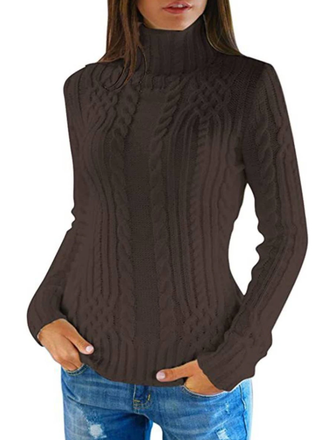 Zuzanna - Eleganter Damen-Rollkragenpullover