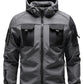Mehreren Taschen Herren Softshell Jacke | Mit Kapuze