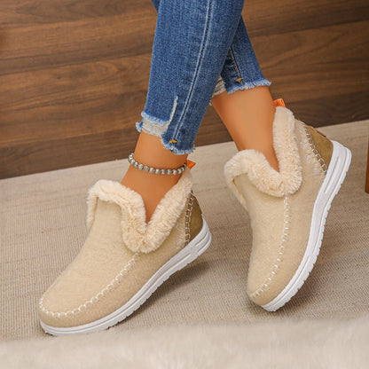 WinterEase™ Sneakers mit Handgefertigter Verarbeitung und Weichem Plüschfutter / Premium-Komfort mit Modernem Design!