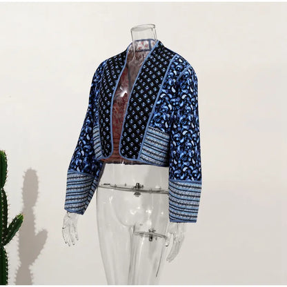 Costanza - Wendewindjacke mit Boho-Print