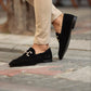 Eleganter Herren Suede Loafers mit Schnürung