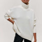 Madilyn | Women Lässige Rollkragen Pullover | Lang