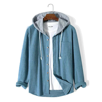 Herren Kapuze Cord Jacke | Lässig