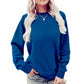Damen Rundhalsausschnitt Winter-Sweatshirt | Langarm