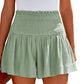 Sophia - Schwarze Plissee-Shorts