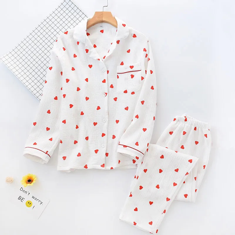 Lenea | Doppellagiges Pyjama-Set aus Baumwolle