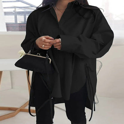 "Aleyna" Oversized Hemdbluse