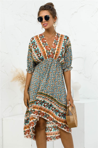 "Marion" Sommerliches Boho-Kleid
