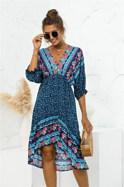 "Marion" Sommerliches Boho-Kleid