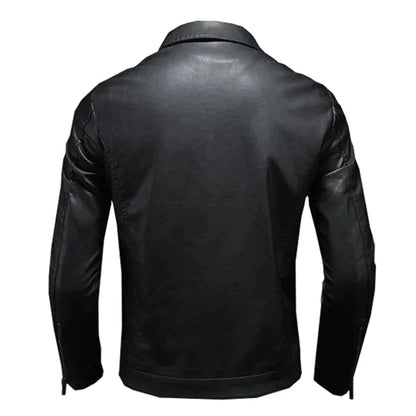 Bernardo | Herren Klassisches Motorrad Jacke | Schwarz