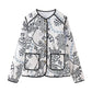 Bomberjacke mit Paisley-Muster und Kontrastborte - Ashley
