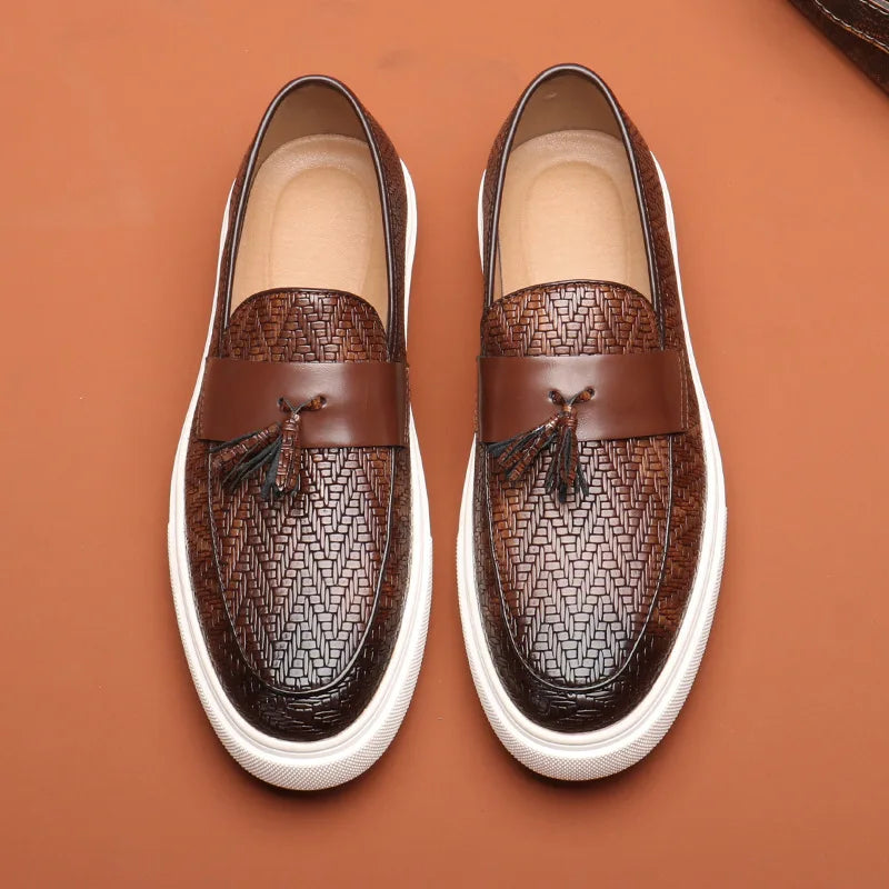 Elegante Leder Herren Loafer