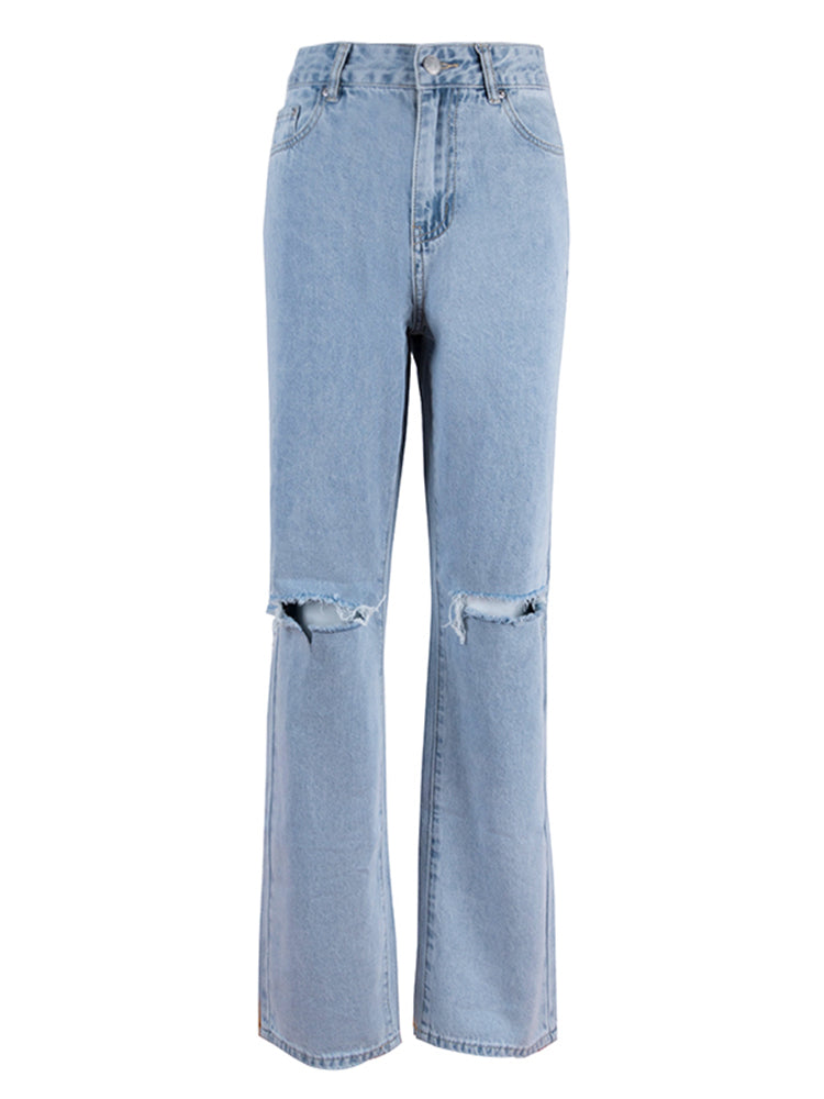 Silkeir | Baggy Jeans für Damen | Blau