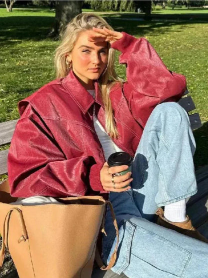 Klassisch Lederjacken - Sasha