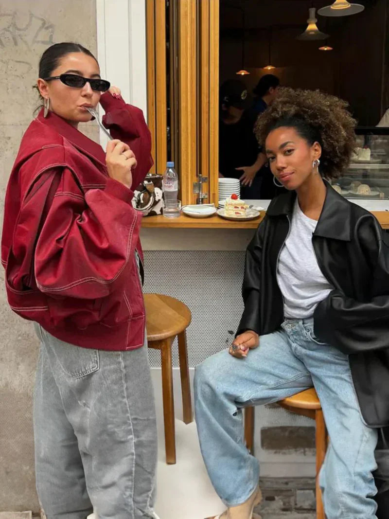 Klassisch Lederjacken - Sasha