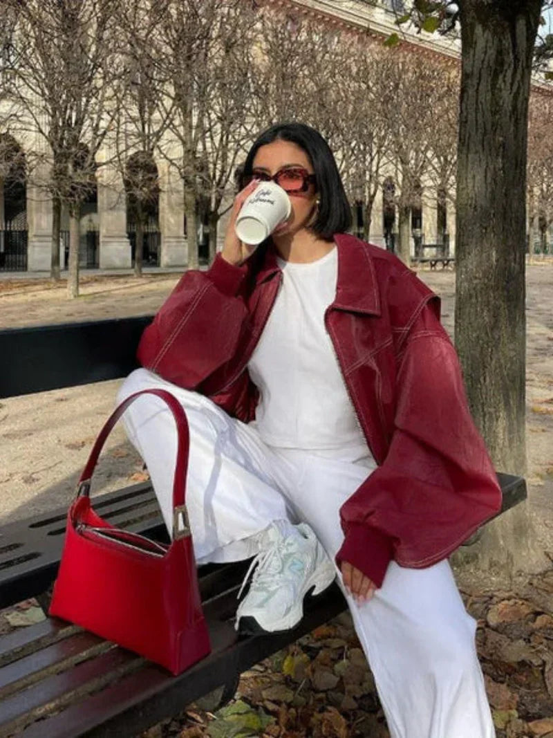 Klassisch Lederjacken - Sasha