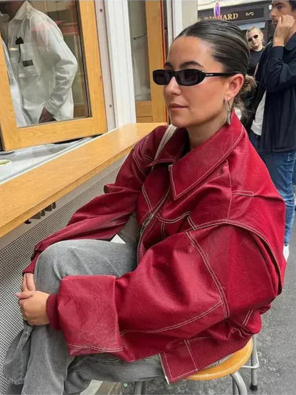 Klassisch Lederjacken - Sasha