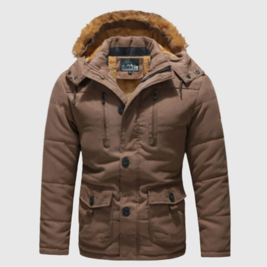 Warmer Winterparka Mit Kapuze Für Herren | Reißverschluss