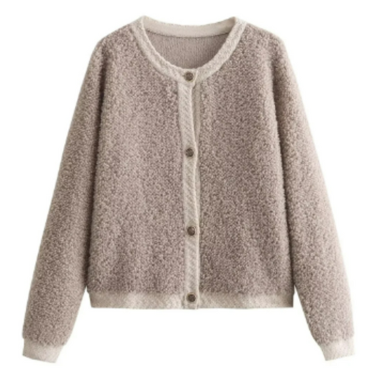Leichte Warme Damen-Strickjacke | Langarm