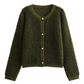 Leichte Warme Damen-Strickjacke | Langarm