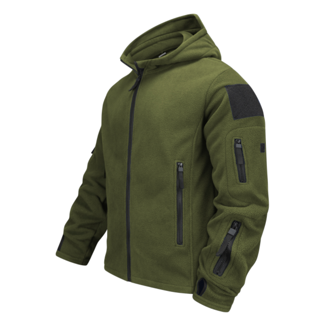 Herren Kapuzen Winddichte Reißverschluss Jacke | Multi Taschen